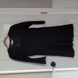 Like New Beautiful Black lace LOFT dress